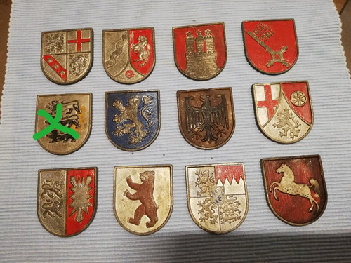 Wappen bundesländer metall - wappen,