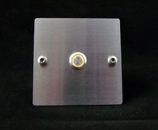 EDELSTAHL KLINGEL PLATTE KLINGELSCHILD KLINGELKNOPF MIT LED BELEUCHTUNG Design