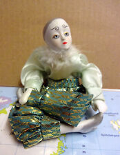 Harlekin Clown Porzellanpuppe