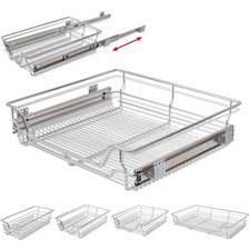 2 Stk. Teleskop Schublade Küchenschublade Küchenschrank Korbauszug Schrankauszug