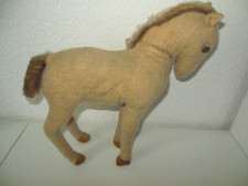 Steiff uraltes Vorkriegs Fohlen mit ff Knopf - 28 cm