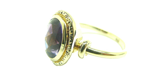 Damen amethyst ring 585 - amethyst, gold