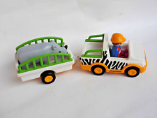 PLAYMOBIL 1.2.3 Safari-Fahrzeug 6743 mit Anhänger und Nashorn