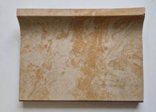 1 Stk Hohlkehlsockel Sockelfliesen 11,1 x 15,1 cm Steinzeug gelb geflammt - F169