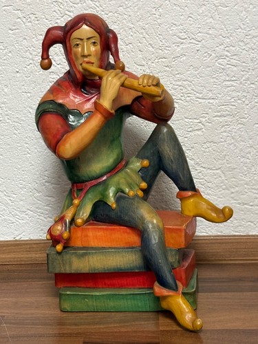 Harlekin figur aus lundenholz - aus,