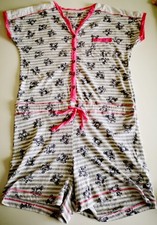 Damen Schlafanzug Pasha Pyjama  Einteiler Jumpsuit Gr. 38