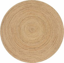 Runder Jute Teppich 4ft Natur