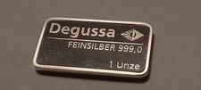 Silberbarren DEGUSSA 1 oz Unze