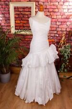 Vintage Brautkleid weiß Mermaid sexy ausgefallen 36