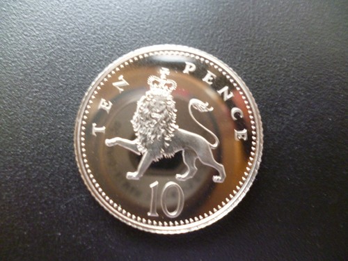 2000 proof 10p münze einer - 2000,