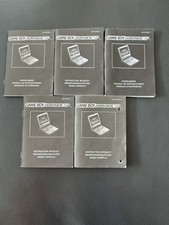5 X Nintendo Gameboy Advance SP Bedienungsanleitungen !