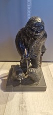Specksteinfigur Inuit auf Jagd - Wolf Original (Kanada)