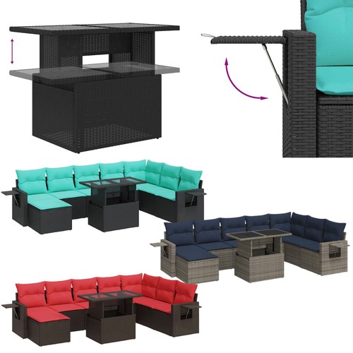 Poly rattan akazie lounge - poly,