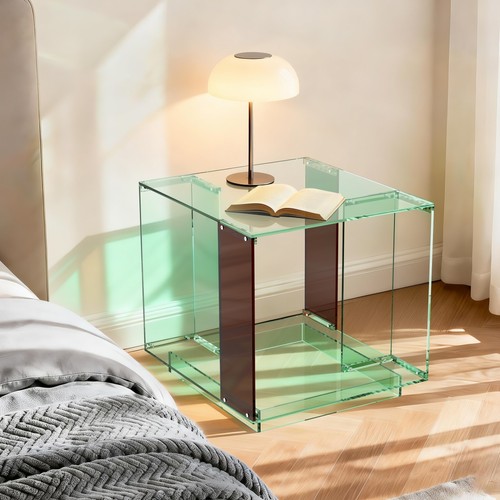 Acrylglas beistelltisch gold - acrylglas,