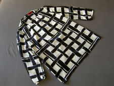 Bluse/Tunika schwarz/cremeweiß, 100% Seide, HUGO (Boss), Gr. 34, 2x getragen