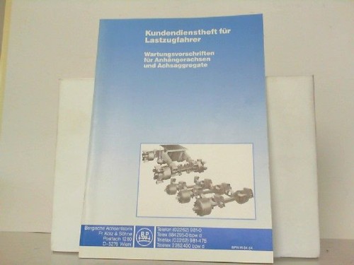 Kundendienstheft für