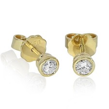Diamant ohrstecker 750 - ohrstecker,