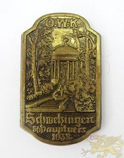 Veranstaltungsabzeichen „O.W.K. Schwetzingen 56 Hauptvers 1938“ mit Expertise