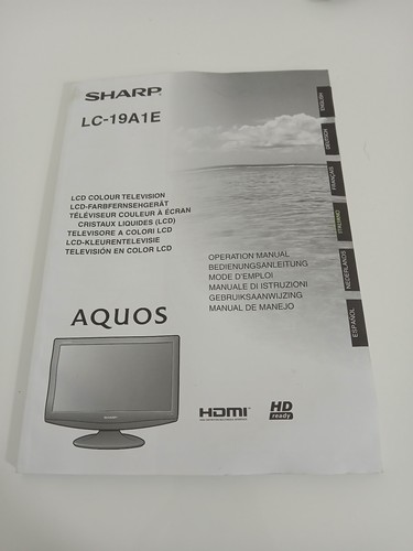 Original sharp 19a1e aquos - lc-19a1e,