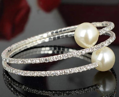 Strass perlen armschmuck - strass,