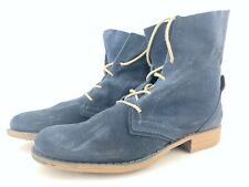 Post Xchange Damen Stiefel Stiefeletten Schnürboots Ankle Boots Blau Gr. 39
