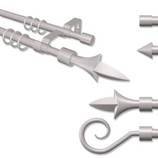 ausziehbare Gardinenstangen