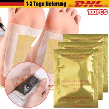 100pcs-Detox Entgiftung Entschlackung Vitalpflaster Fusspflaster Bambus Foot Pad