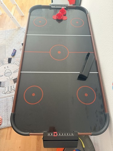 Airhockey tisch schwarz braun - airhockey,