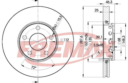 Bremsscheiben für audi 100 - 100, c4