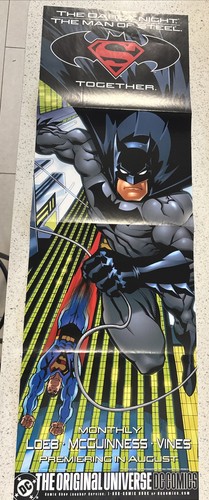 Batman superman poster vgc - batman,