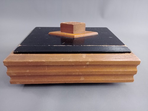 Alte holz schmuck dose - alte,