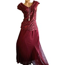 Sheego Eventkleid Abendkleid Kleid Maxikleid Weinrot (312) (404) (1 990) 