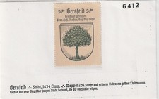 Reklamemarke Wappen von Gersfeld / Hessen (A4418)