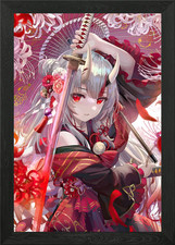 Anime Mädchen mit Schwert und