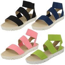Flache Damen-Sandalen Down To