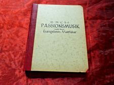 BACH Passionsmusik nach dem Evangelisten Matthäus (Matthäus-Passion) Partitur