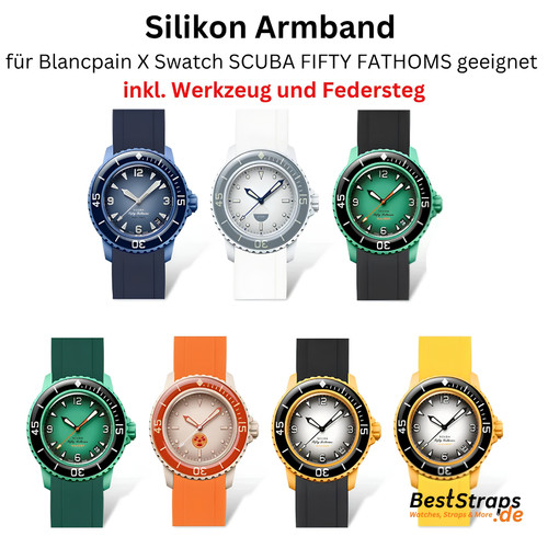 Silikon armband blancpain - silikon,