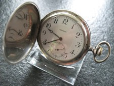 Taschenuhr Silber 800 Minimax Tavannes SA Schweiz Tula Niello Silber Savonette