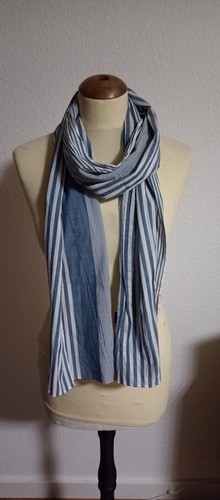 Gestreifter blauer schal - gestreifter,