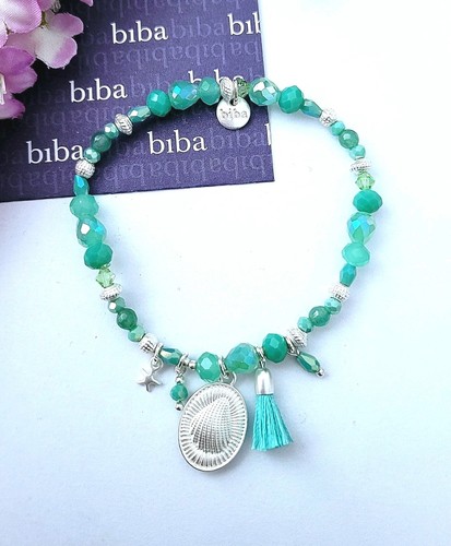 Biba kristall armband - kristall, mint