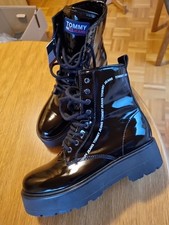 NEUE schicke schwarze TOMMY HILFIGER, Tommy Jeans Stiefel, Boots, Gr.40, NP 220€