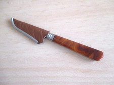 DDR, origin. Kindermesser, Catalingriff (Butterscotch), Lederhülle, sehr rar !!!