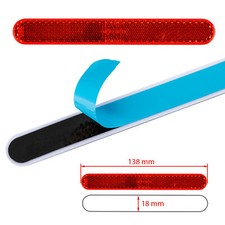 Motorrad Reflektor zum Kleben Kennzeichenhalter Rückstrahler mit Zulassung R2