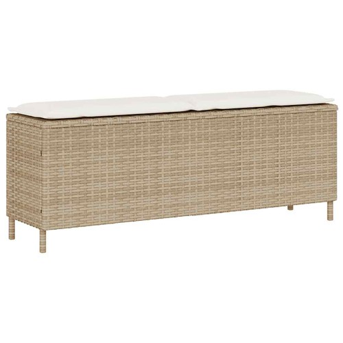 Gartenbank mit kissen beige - gartenbank,