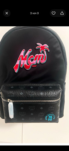 Mcm rucksack schwarz mit - rucksack,