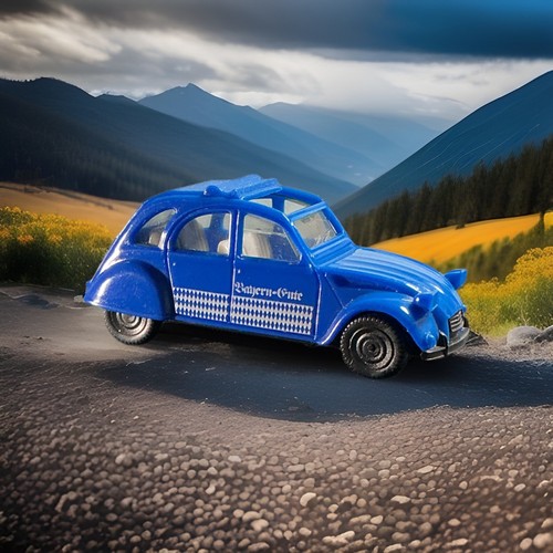 Herpa citroen 2 cv - h0,