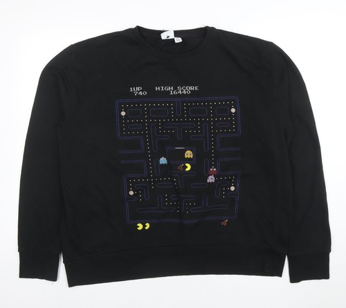 Schwarzer pullover sweatshirt - schwarzer,