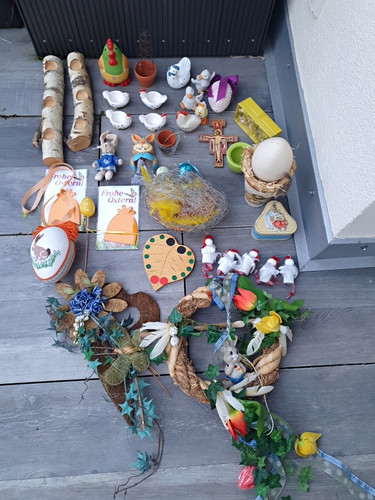 Osterdeko set konvolut kränze - osterdeko,