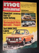 Mot 1972 bmw 2002 cabrio - 12/1972,