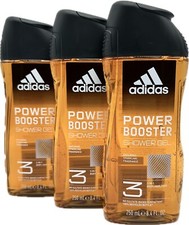 3x Adidas Power Booster Männer Duschgel 3in1 Haar Körper Shampoo 3x 250ml